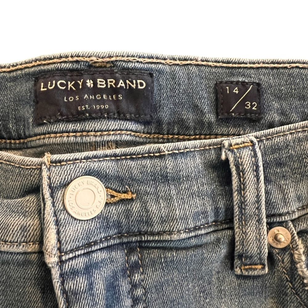 Lucky Brand Mid Rise Ava Crop Mini Boot Jeans Women’s Size 14 - Picture 7 of 14